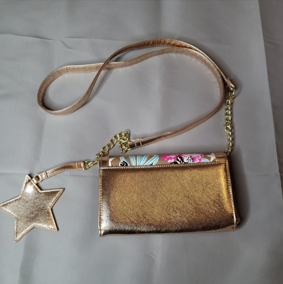 Betsey Johnson Rose Gold Star Crossbody Handbag - Picture 9 of 12